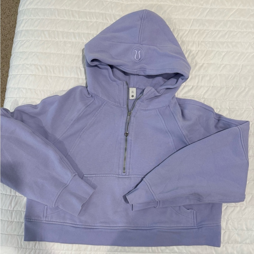 lululemon athletica Lavender Half-Zip Hoodie Sweatshirt